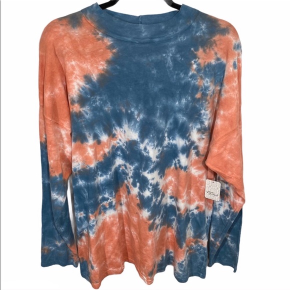 NWT FREE PEOPLE Be Free tie dye oversized tee - Picture 7 of 12